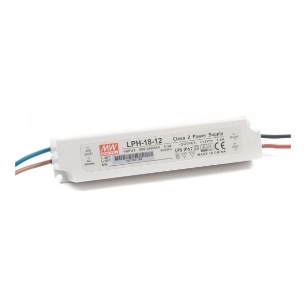 Fonte de Alimentação Estanque Mean Well 12Vdc 20W LPH