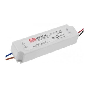 Fonte de Alimentação Estanque Mean Well 12Vdc 35W IP67 LPV