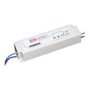 Fonte de Alimentação Estanque Mean Well 12Vdc 60W IP67 LPV