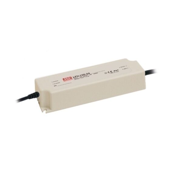 Fonte de Alimentação Estanque Mean Well 24Vdc 150W IP67 LPV