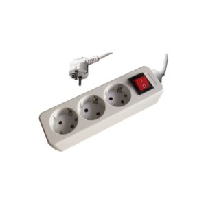 Tomada Tripla c/ Terra c/ Interruptor c/ Cabo H05VV-F 3G1,5 10/16A - 250V~ 1,5m