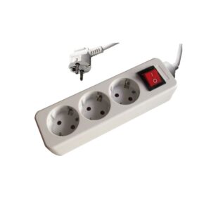 Tomada Tripla c/ Terra c/ Interruptor c/ Cabo H05VV-F 3G1,5 10/16A - 250V~ 5m