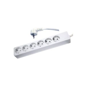 Tomada Sêxtupla c/ Terra c/ Cabo H05VV-F 3G1,5 10/16A - 250V~ 1,5m