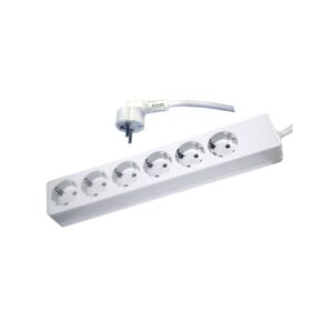 Tomada Sêxtupla c/ Terra c/ Cabo H05VV-F 3G1,5 10/16A - 250V~ 3m