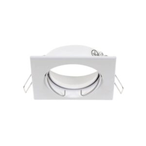 Aros Gu-10 Orientável Quadrado Branco