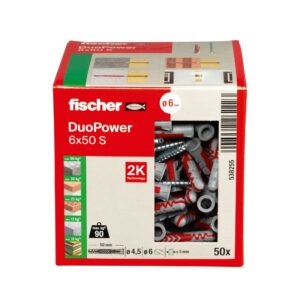 Caixa DuoPower L M6 50 unidades com parafuso 50 unidades - 538255