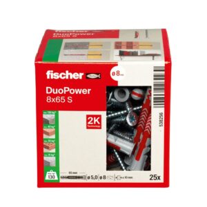 Caixa DuoPower L M8 25 unidades com parafuso 25 unidades - 538256