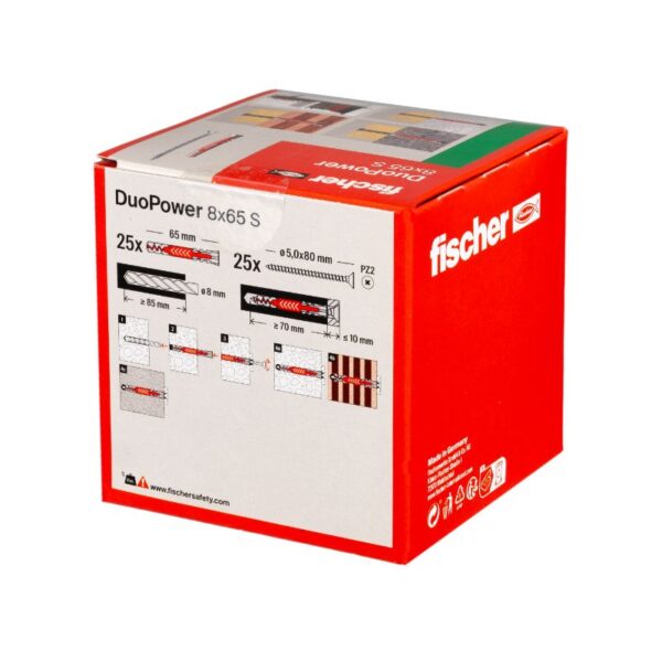 Caixa DuoPower L M8 25 unidades com parafuso 25 unidades - 538256 - Image 3