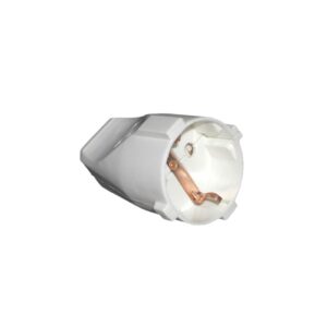 Ficha Fêmea c/ Terra Saída Direita 10/16A - 250V~