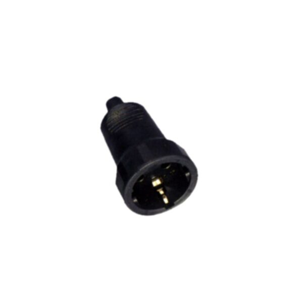 Ficha Fêmea de Borracha c/ Terra Saída Direita 10/16A - 250V~