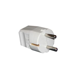 Ficha Macho c/ Terra Saída Direita 10/16A - 250V~