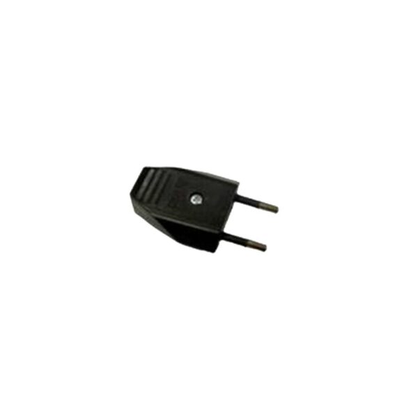 Ficha Macho com Pernos Protegidos Preta 6A 250V~