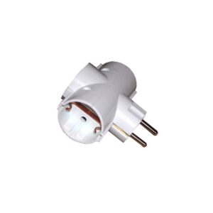 Ficha Tripla c/ Terra em T Vertical 10/16A - 250V~