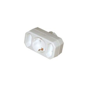 Ficha Tripla - 1 c/ Terra + 2 Europlug 2,5/16A - 250V~