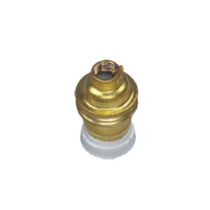 Suporte de Lâmpada Latão/Cerâmica E14