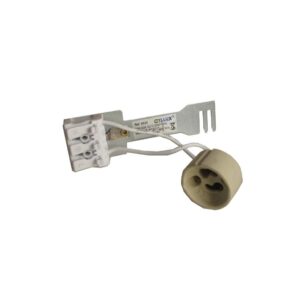 Suporte Cerâmico c/ Ligador Repicagem para Lâmpadas GU10