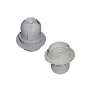 Suporte de Lâmpada p/ Abat-jour E14 c/ Anilha Incluída Branco 2A - 250V~