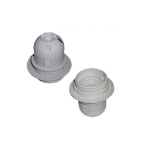 Suporte de Lâmpada p/ Abat-jour E27 c/ Anilha Incluída Branco 4A - 250V~