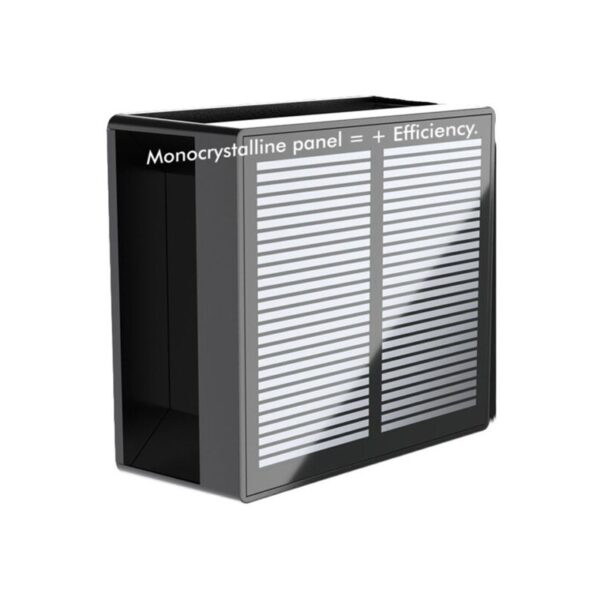 Aplique Solar Preto Alumínio 3W 3CCT IP65 - Image 4