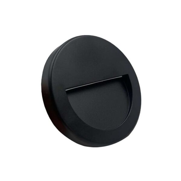 Aplique Led de Parede Saliente Preto 3W 2700k IP65 210Lm