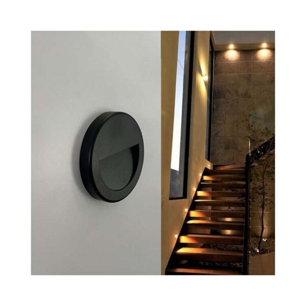 Aplique Led de Parede Saliente Preto 3W 2700k IP65 210Lm - Image 3