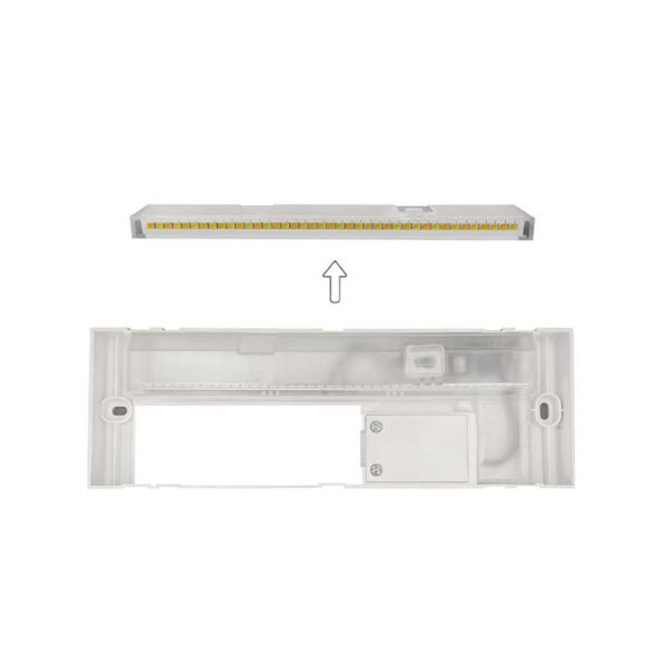 Aplique Led de Parede Saliente Retangular Branco 6W 3CCT IP65 300Lm - Image 3