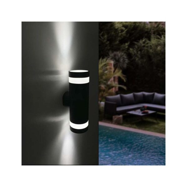 Aplique Parede Duplo Preto Red. 18W IP65 3CCT 110lm/w - Image 6