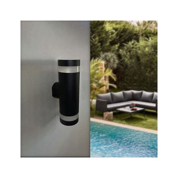Aplique Parede Duplo Preto Red. 18W IP65 3CCT 110lm/w - Image 5