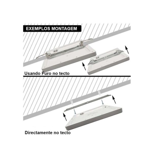 Painel Saliente/Encastrar-Saliente ARO PRETO Potência Selecionável(12/10/8/6w) – 5 CCT - Image 4