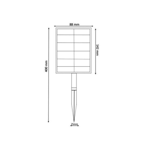 Kit Fita Led Solar C/ Comando Painel Solar IP65 2700K 5M - Image 8