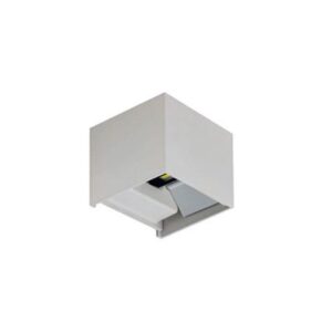 Aplique de Parede Cubo Branco 5w+5w 500Lm Ângulo Ajustável IP65