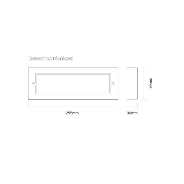 Aplique de Parede Mura 6W 500Lm IP65 Branco Slighting - ESL7020CCT-BR - Image 2