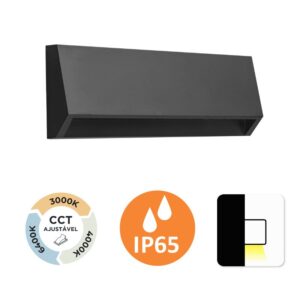 Aplique de Parede Prisma II 4W 250Lm IP65 Grafite Slighting - ESL7022CCT-GR