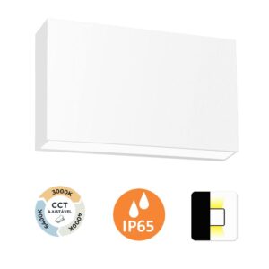 Aplique de Parede Suno I 12W 700Lm IP65 Branco Slighting - ESL7023CCT-BR
