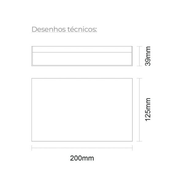 Aplique de Parede Suno I 12W 700Lm IP65 Branco Slighting - ESL7023CCT-BR - Image 2