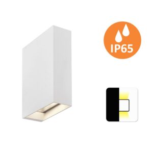 Aplique de Parede Tera 6W 600Lm IP65 Branco Slighting
