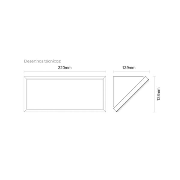 Aplique de Parede Vernum 21W 1350Lm IP65 Branco Slighting - ESL7028CCT-BR - Image 2