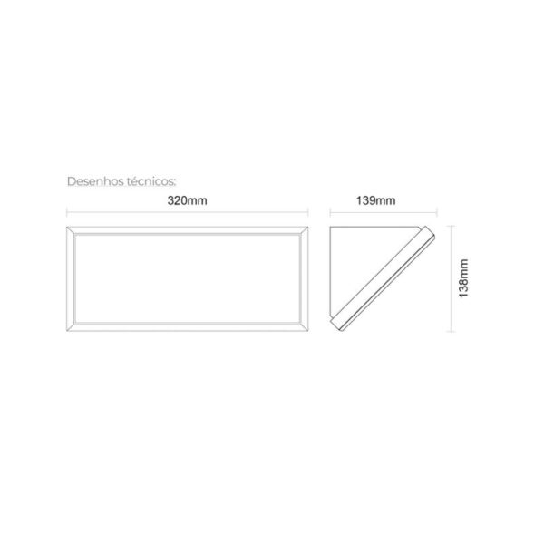 Aplique de Parede Vernum com Sensor de Presença 21W 1350Lm IP65 Branco Slighting - ESL7029CCT-BR - Image 2