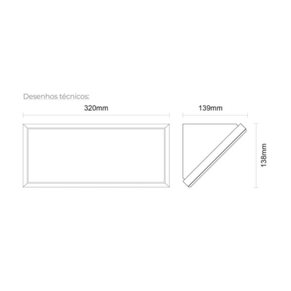 Aplique de Parede Vernum com Sensor de Presença 21W 1350Lm IP65 Grafite Slighting - ESL7029CCT-GR - Image 2