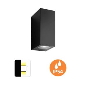 Aplique de Parede DuoBox 7W 2xGU10 IP54 Grafite Slighting - ESL7032-GR
