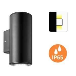 Aplique de Parede LED Zoa 2x9W 2xGU10 IP65 Grafite Slighting - ESL7033-GR