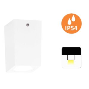 Aplique de Teto Corum 7W 1xGU10 IP54 Branco Slighting - ESL7035-BR