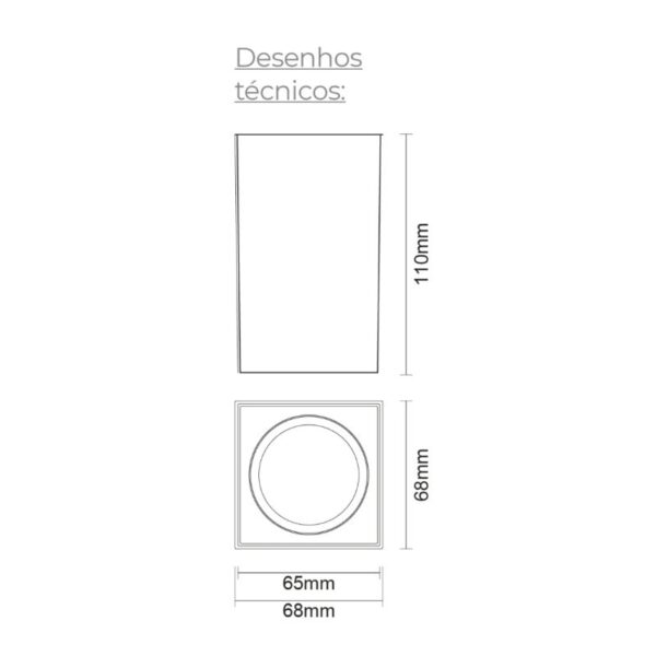 Aplique de Teto Corum 7W 1xGU10 IP54 Branco Slighting - ESL7035-BR - Image 2