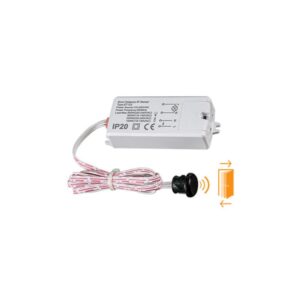 Sensor de Movimento Curta Distância Infravermelhos p/ Portas 500W 200º 5-6cms IP20