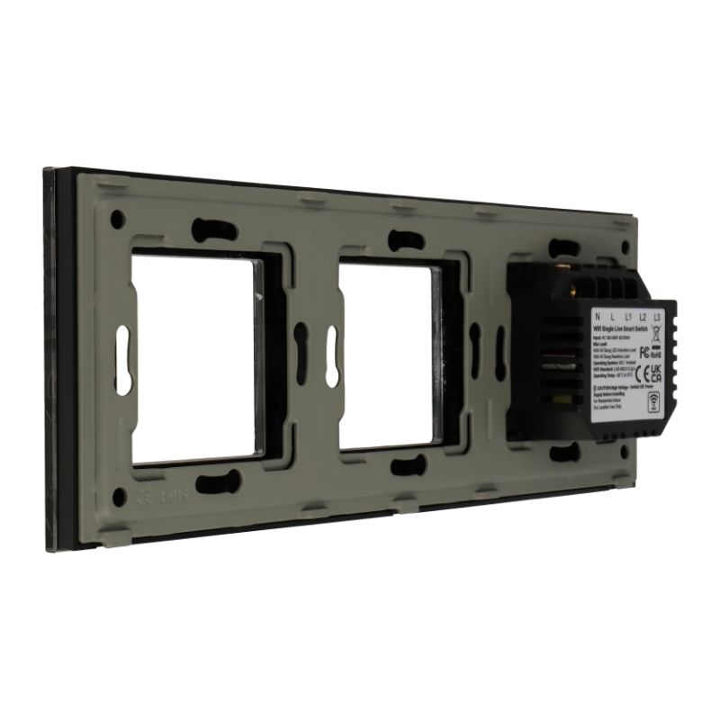 Kit com painel triplo e interruptor de 1 botão - Image 2