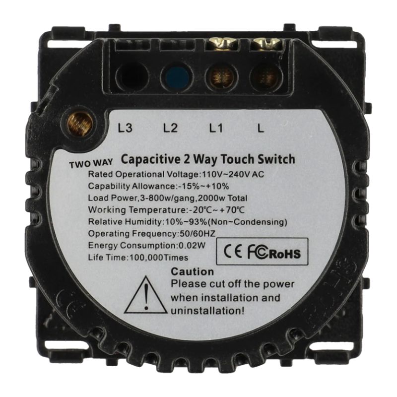 Interruptor de luz com 1 botão 2000W - Image 2