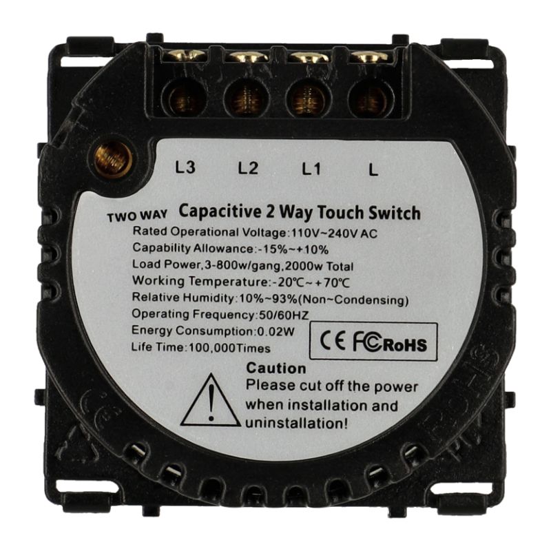 Interruptor de luz com 3 botões 2000W - Image 2