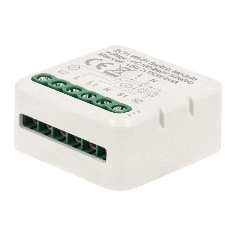 Interruptor wi-fi para 2 lâmpadas e 2 botões de parede - Image 2