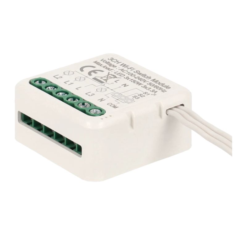 Interruptor wi-fi para 3 lâmpadas e 3 botões de parede - Image 2