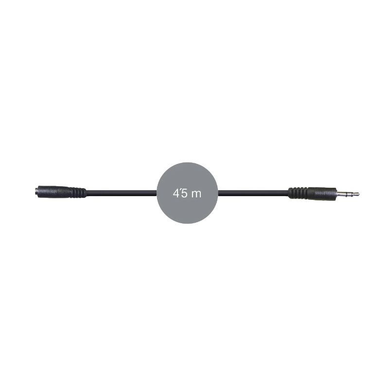 Cabo de sinal de áudio Jack 3.5MM estéreo fêmea para Jack 3.5MM estéreo macho Fonestar - AA-425L